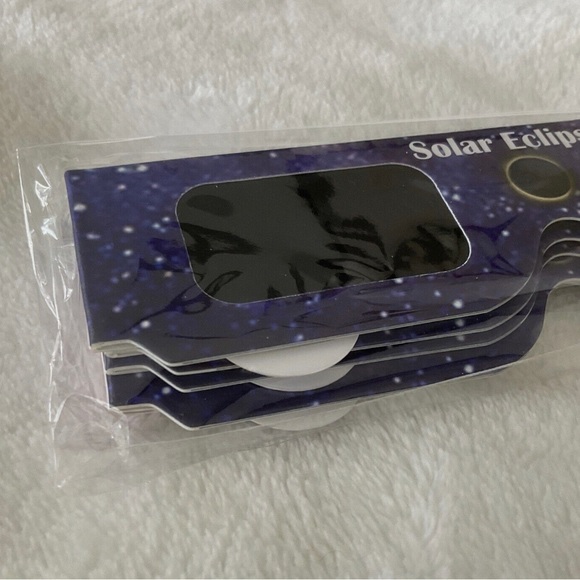 5 pack NEW solar eclipse viewing glasses 2024 ISO Certified 12312-2 Sun Safe set - Picture 2 of 7